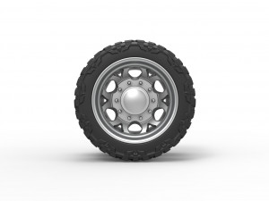 Rear semi wheel for pickup Version 15 Scale 1 to 25 Modelo de impresión 3D