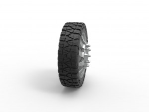 Front semi wheel for pickup Version 17 Scale 1 to 25 3D Print Model