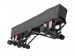 Chassis of vintage monster truck with double wheels Scale 1 to 25 3D Print Model