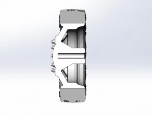 Front semi wheel for pickup Version 18 Scale 1 to 25 3D Print Model