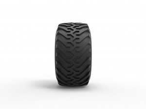 Wheel from vintage monster truck Scale 1 to 25 3D Print Model