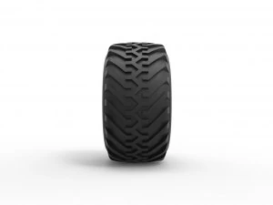 Wheel from vintage monster truck Scale 1 to 25 3D Print Model