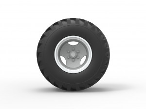 Wheel from vintage monster truck Scale 1 to 25 3D Print Model