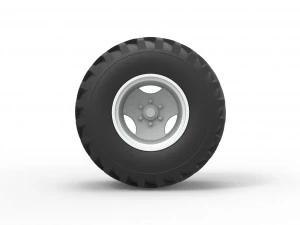 Wheel from vintage monster truck Scale 1 to 25 3D Print Model