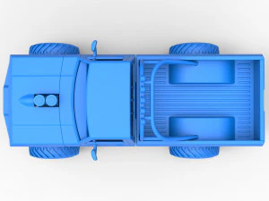 Vintage Monster Truck Scale 1 to 25 3D Print Model