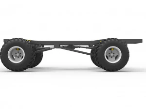 Chassis of vintage monster truck 1 Scale 1 to 25 3D Print Model