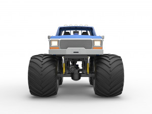 Vintage Monster Truck Scale 1 to 25 Modelo de Impressão 3D