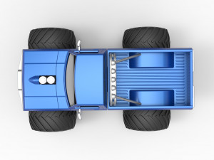 Vintage Monster Truck Scale 1 to 25 Modelo de Impressão 3D