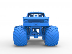 Vintage Monster Truck Scale 1 to 25 Modelo de Impressão 3D