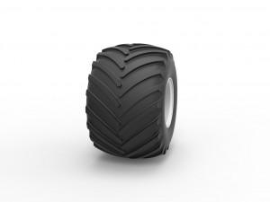 Wheel from vintage monster truck Scale 1 to 25 3D-printmodel