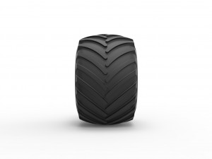 Wheel from vintage monster truck Scale 1 to 25 3D-printmodel