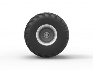 Wheel from vintage monster truck Scale 1 to 25 3D-printmodel