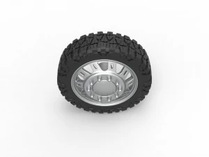 Front semi wheel for pickup Version 19 Scale 1 to 25 3D Print Model