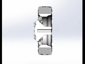 Front semi wheel for pickup Version 19 Scale 1 to 25 3D Print Model
