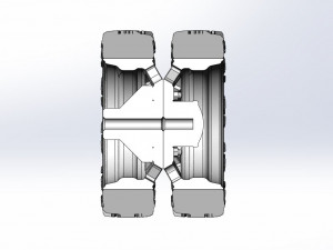 Rear semi wheel for pickup Version 19 Scale 1 to 25 Modelo de Impressão 3D