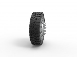 Front semi wheel for pickup Version 21 Scale 1 to 25 3D Print Model