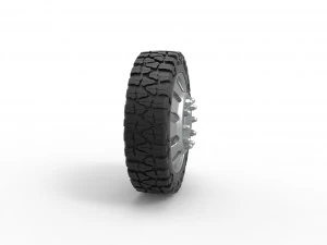 Front semi wheel for pickup Version 21 Scale 1 to 25 3D Print Model