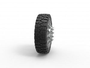Front semi wheel for pickup Version 22 Scale 1 to 25 3D Print Model
