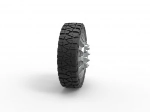 Front semi wheel for pickup Version 22 Scale 1 to 25 3D Print Model
