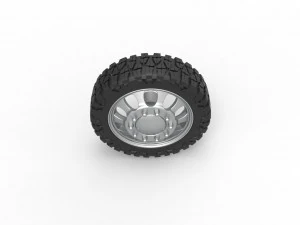 Front semi wheel for pickup Version 22 Scale 1 to 25 3D Print Model