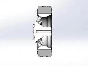 Front semi wheel for pickup Version 22 Scale 1 to 25 3D Print Model
