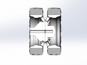 Rear semi wheel for pickup Version 22 Scale 1 to 25 Modelo de impresión 3D