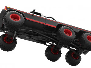 Monster Truck 6x6 concept Scale 1 to 25 3D Print Model