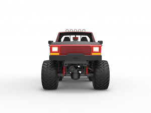 Monster Truck 6x6 concept Scale 1 to 25 3D Принт Модель