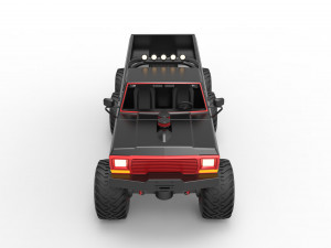 Monster Truck 6x6 concept Scale 1 to 25 3D Принт Модель