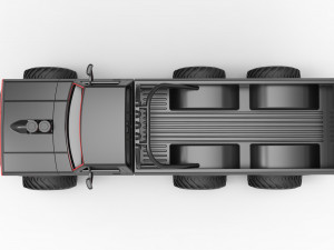 Monster Truck 6x6 concept Scale 1 to 25 3D Принт Модель