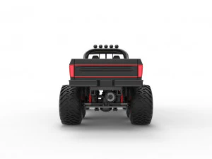Monster Truck 6x6 concept Scale 1 to 25 3D Print Model