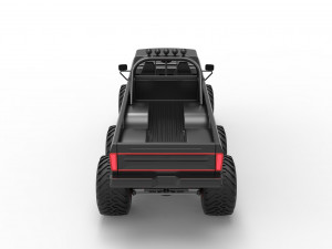 Monster Truck 6x6 concept Scale 1 to 25 3D Принт Модель