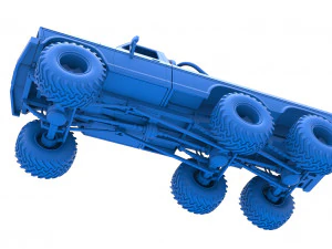 Monster Truck 6x6 concept Scale 1 to 25 3D Print Model