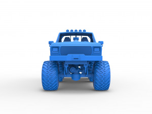 Monster Truck 6x6 concept Scale 1 to 25 3D Принт Модель