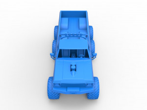 Monster Truck 6x6 concept Scale 1 to 25 3D Принт Модель