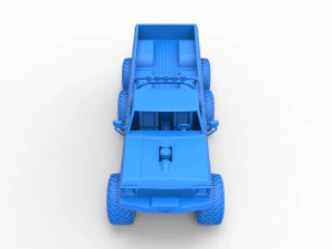 Monster Truck 6x6 concept Scale 1 to 25 3D Print Model
