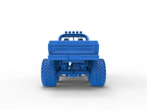 Monster Truck 6x6 concept Scale 1 to 25 3D Print Model
