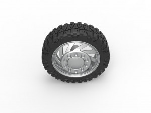 Front semi wheel for pickup Version 24 Scale 1 to 25 3D प्रिंट मॉडल