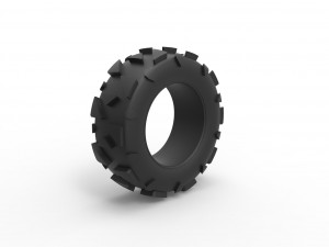 Offroad tire 81 Scale 1 to 25 3D Print Model