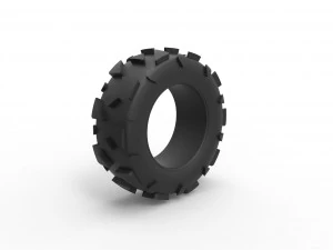 Offroad tire 81 Scale 1 to 25 3D Print Model