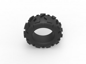 Offroad tire 81 Scale 1 to 25 3D Print Model