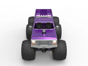 Monster Truck 6x6 concept Version 2 Scale 1 to 25 3D Print Model