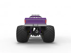 Monster Truck 6x6 concept Version 2 Scale 1 to 25 3D Print Model