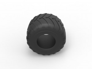 Monster Jam tire 28 Scale 1 to 25 Model do druku 3D