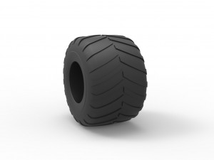 Monster Jam tire 28 Scale 1 to 25 Model do druku 3D