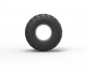 Monster Jam tire 29 Scale 1 to 25 3D Print Model