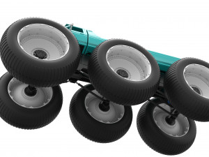 Monster Truck 6x6 concept Version 3 Scale 1 to 25 Model Cetak 3D