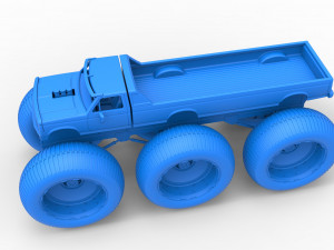 Monster Truck 6x6 concept Version 3 Scale 1 to 25 Model Cetak 3D