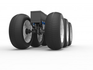 Chassis of 6x6 Monster Truck Version 3 Scale 1 to 25 Modello di stampa 3D