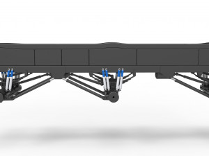 Chassis of 6x6 Monster Truck Version 3 Scale 1 to 25 Modello di stampa 3D